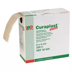 Náplasť CURAPLAST sensitive, poinjekčná náplasť 4 x 2 cm 250ks